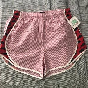 Lauren James seersucker shorts.